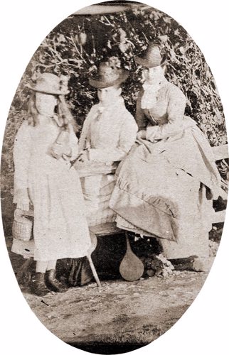 Three daughters of Revd William de St Croix, mid-1870s