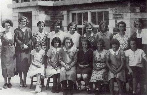 The stoolball team at Drefach School, West Wales, 1933