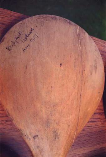 A stoolball bat from Reykjavik, Iceland, August 1927