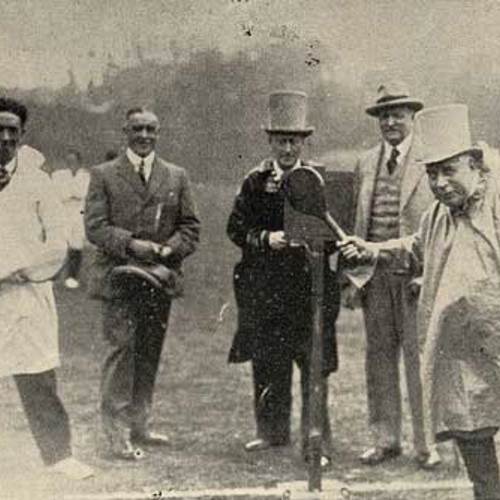 Society of Sussex Downsmen v Men of Sussex; Sir William Bull MP batting