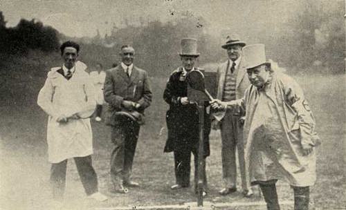 Society of Sussex Downsmen v Men of Sussex; Sir William Bull MP batting