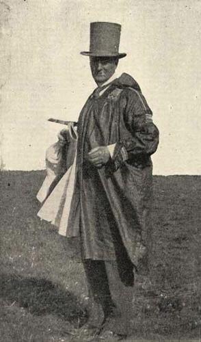 Mr W W Grantham KC, wearing his round frock and beaver hat